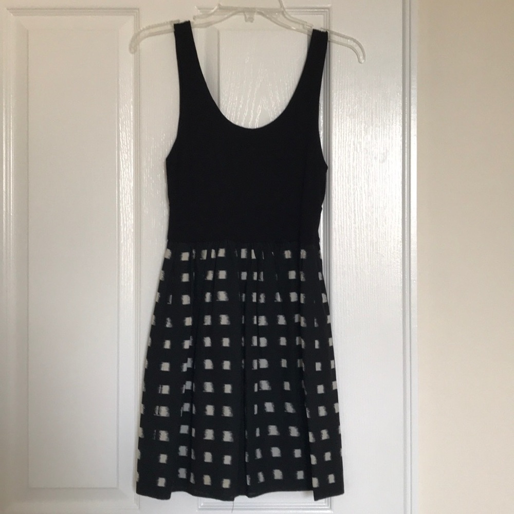 Aqua Black Tank Dress XS